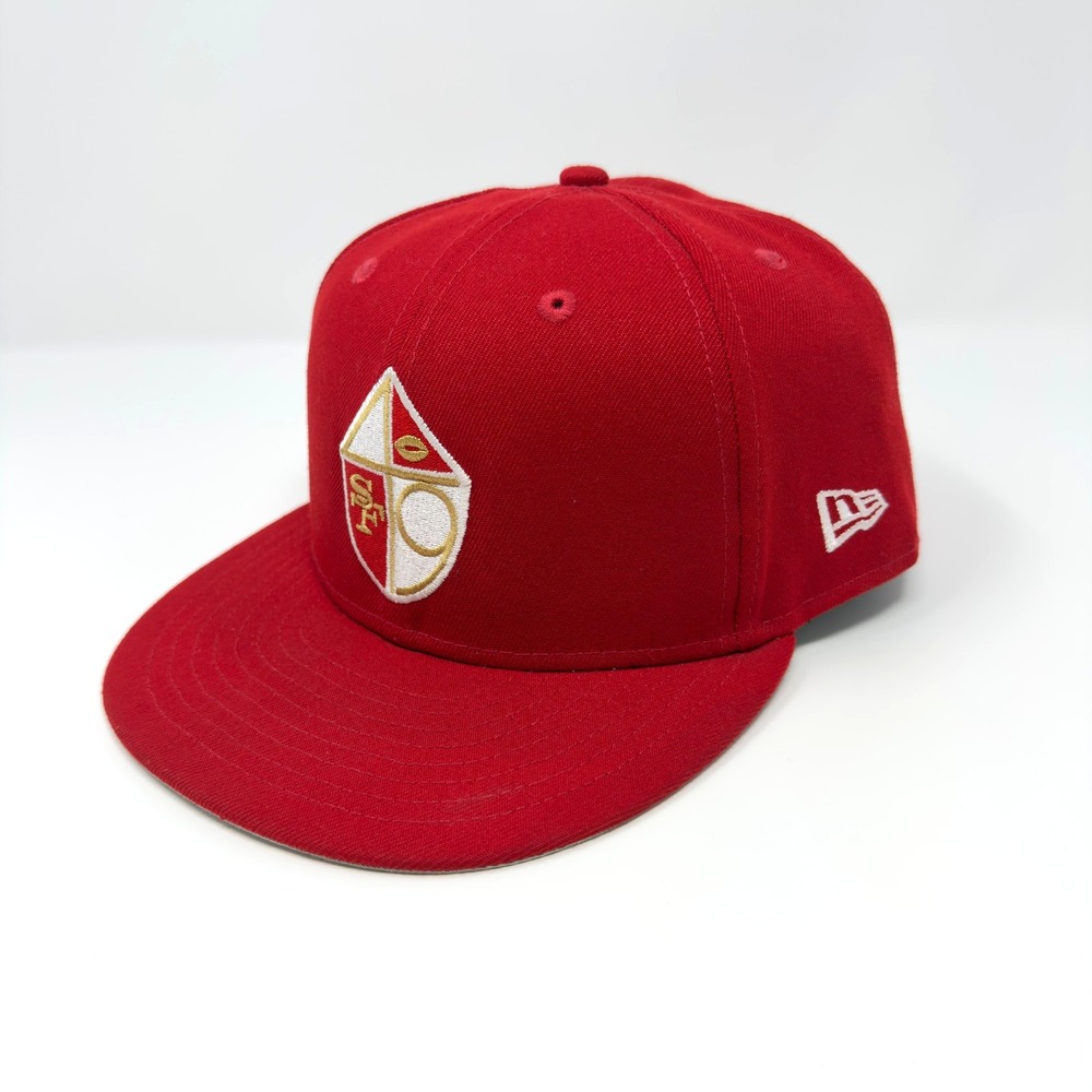 San Francisco 49ers New Era 59FIFTY Fitted Hat 7 1/2 Red Alternate Logo NFL